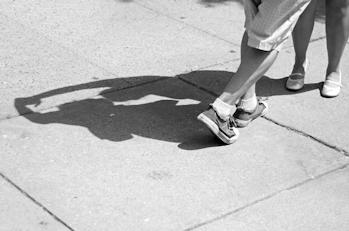 Ombre de danseurs de lindy hop